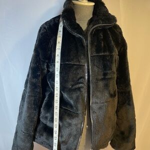 Women's Black Faux Fur Jacket